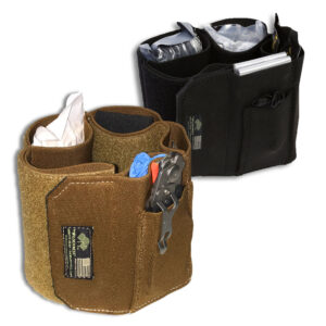 Ankle IFAK in black and coyote brown.