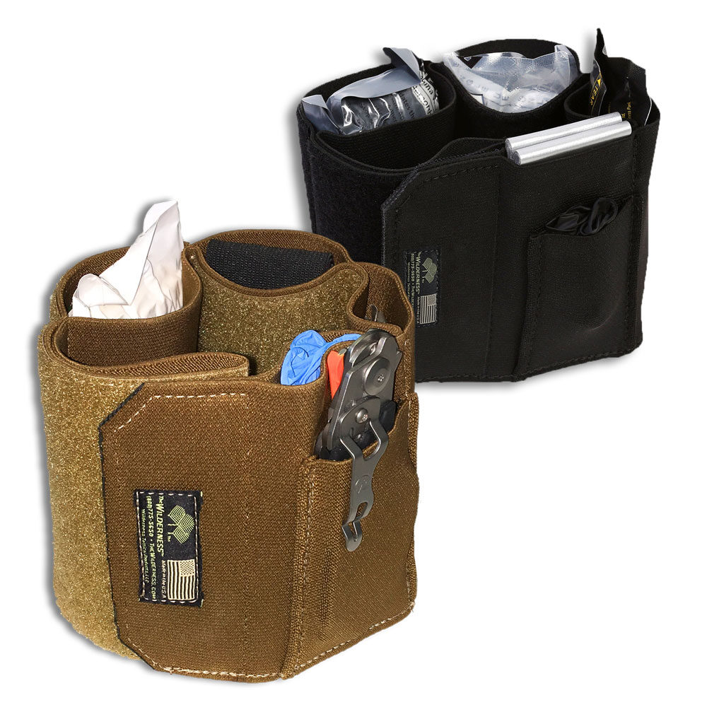 Ankle IFAK in black and coyote brown.