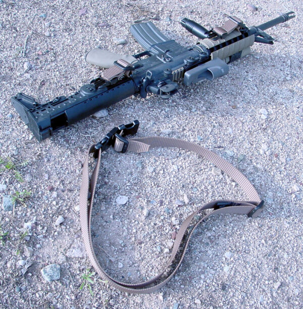 Single-Point Sling detached from SPQD and host rifle.