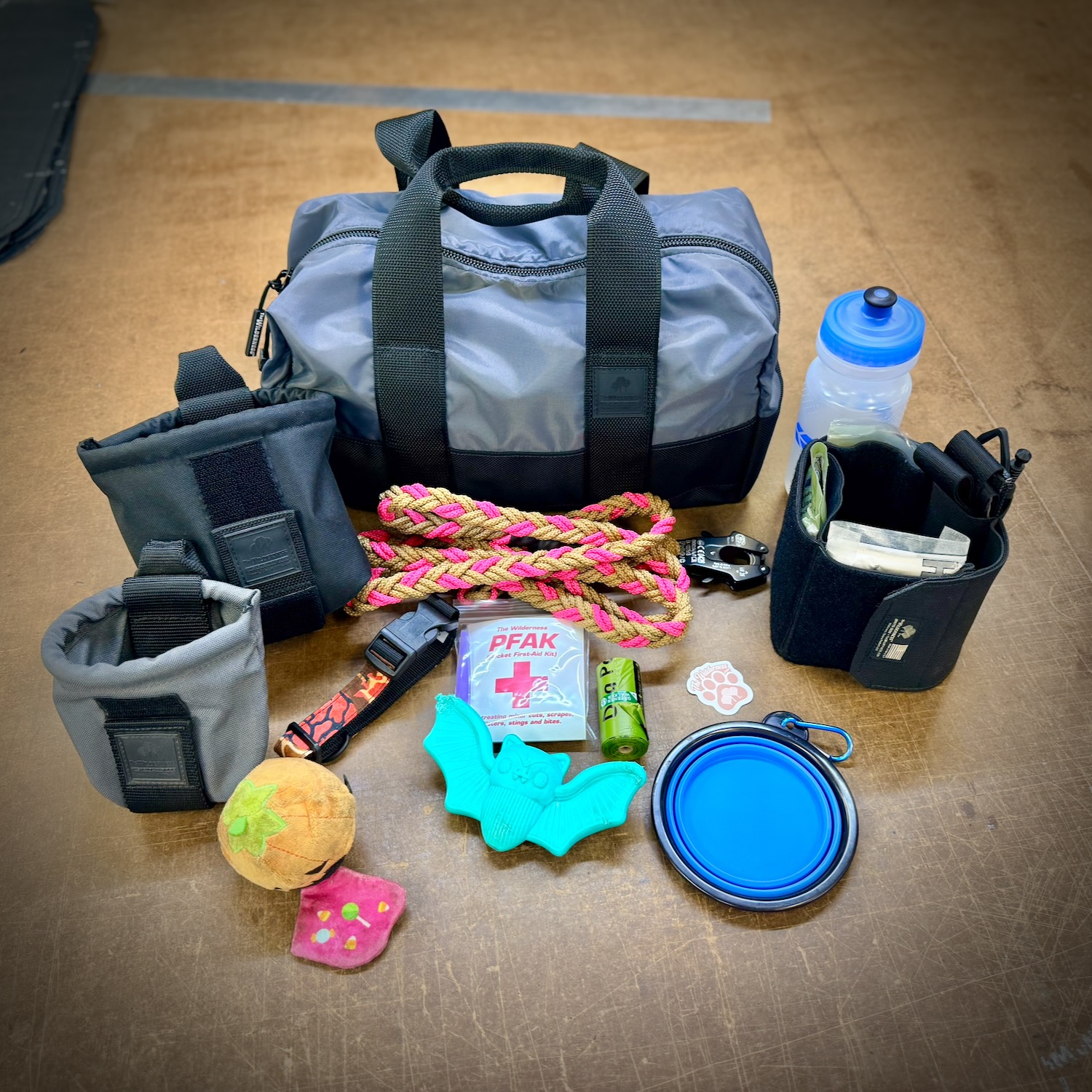 HexBraid Dog Leash and ARK12L make a great dog park combo.