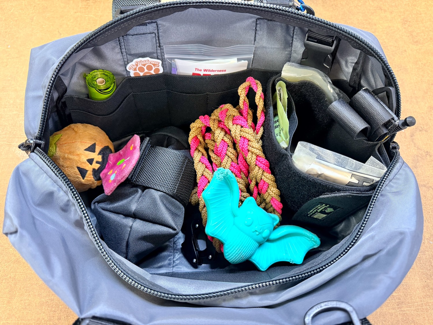 HexBraid Dog Leash and ARK12L make a great dog park combo.